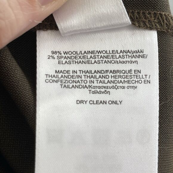 Brooks Brothers Women’s Split Hem Tunic Olive Green Size‎ 6 Lagenlook Boho Chic - Picture 14 of 16